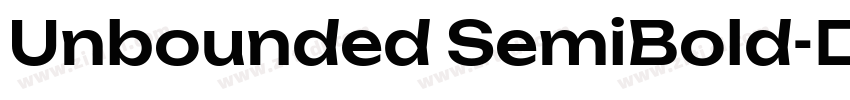 Unbounded SemiBold字体转换